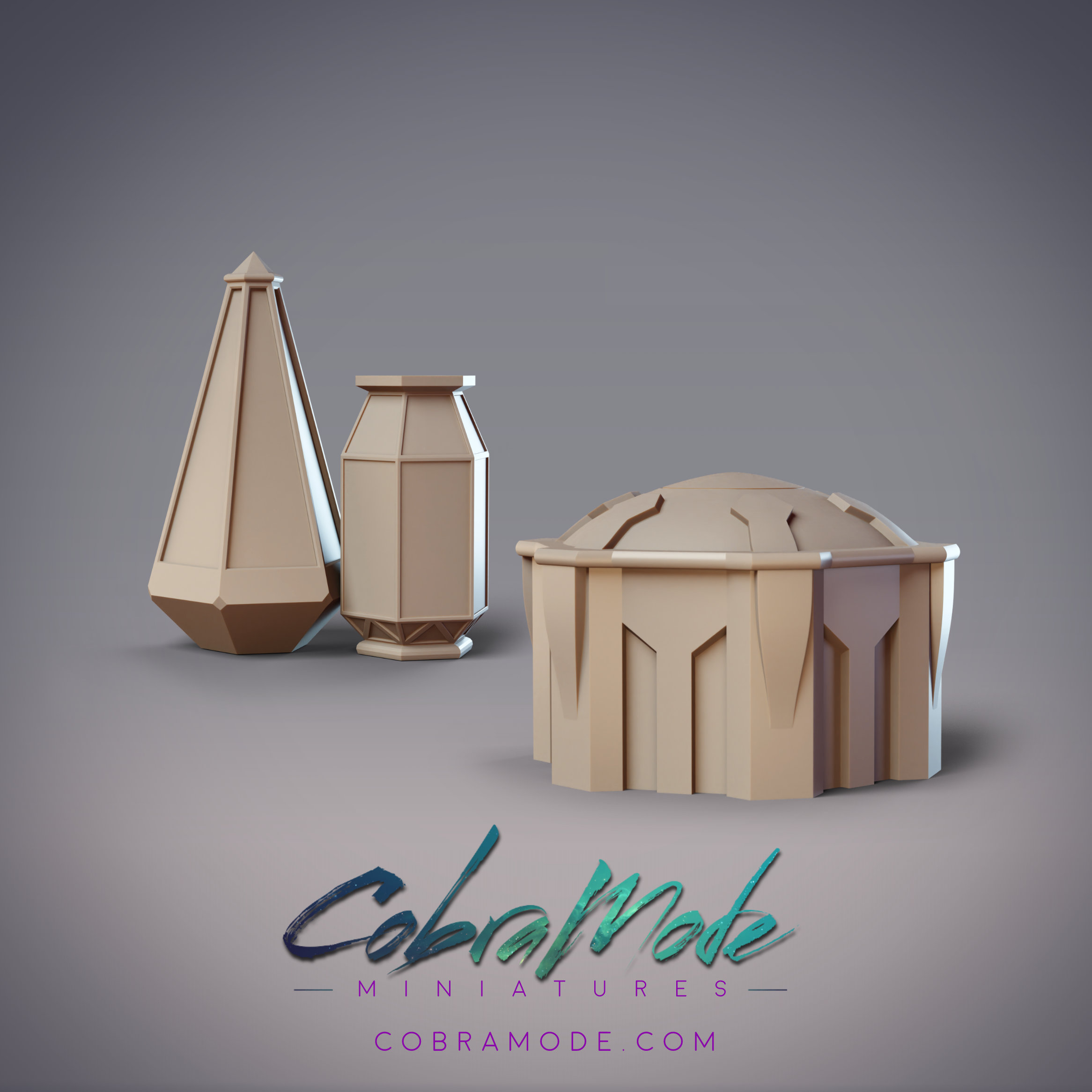 Pylon and Container Scatter Terrain Pack (4pcs)